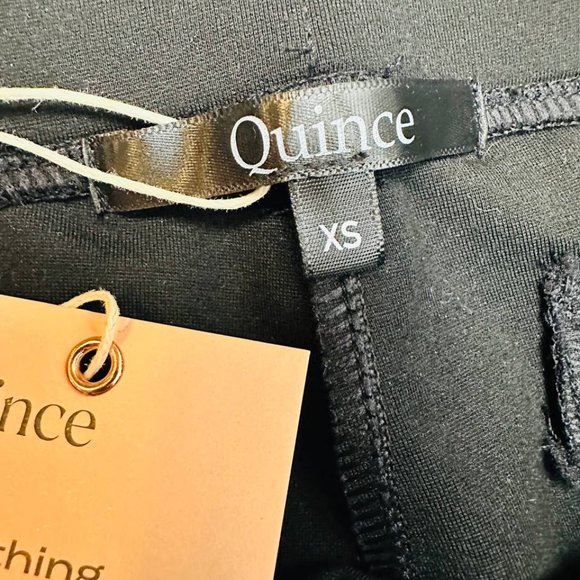 Quince Ultra-Stretch Ponte Straight Leg Pant Colo Black Size XS - Picture 7 of 11